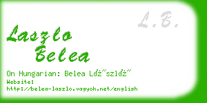 laszlo belea business card